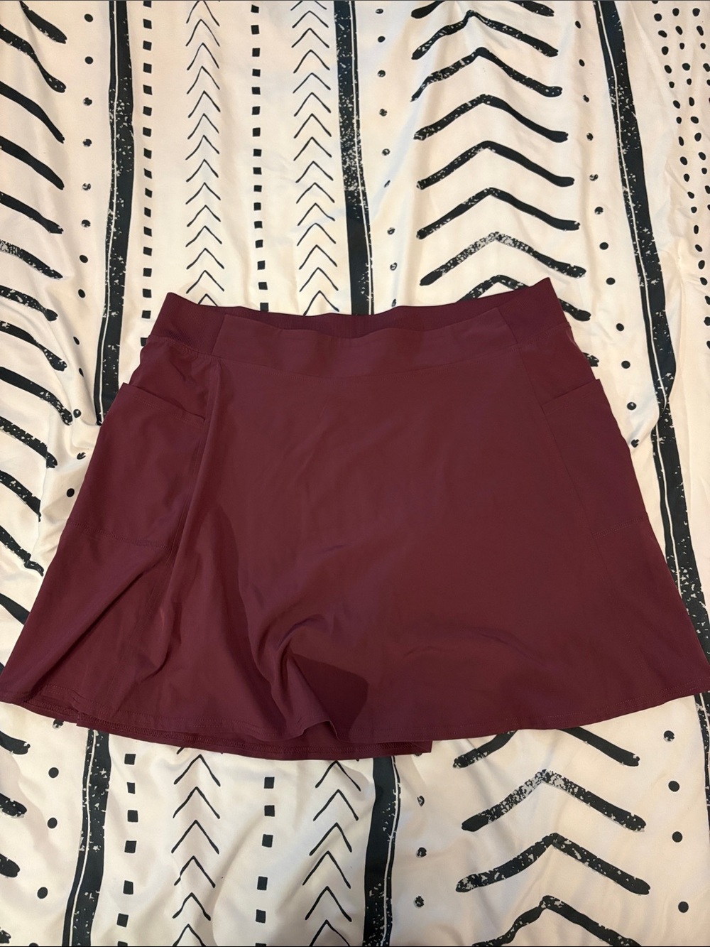 32 Degrees Burgundy Athletic Skort